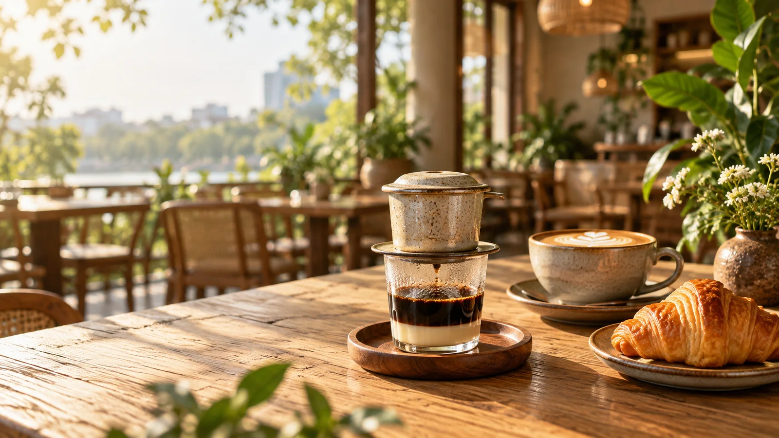 Không gian minh họa Mộc Café